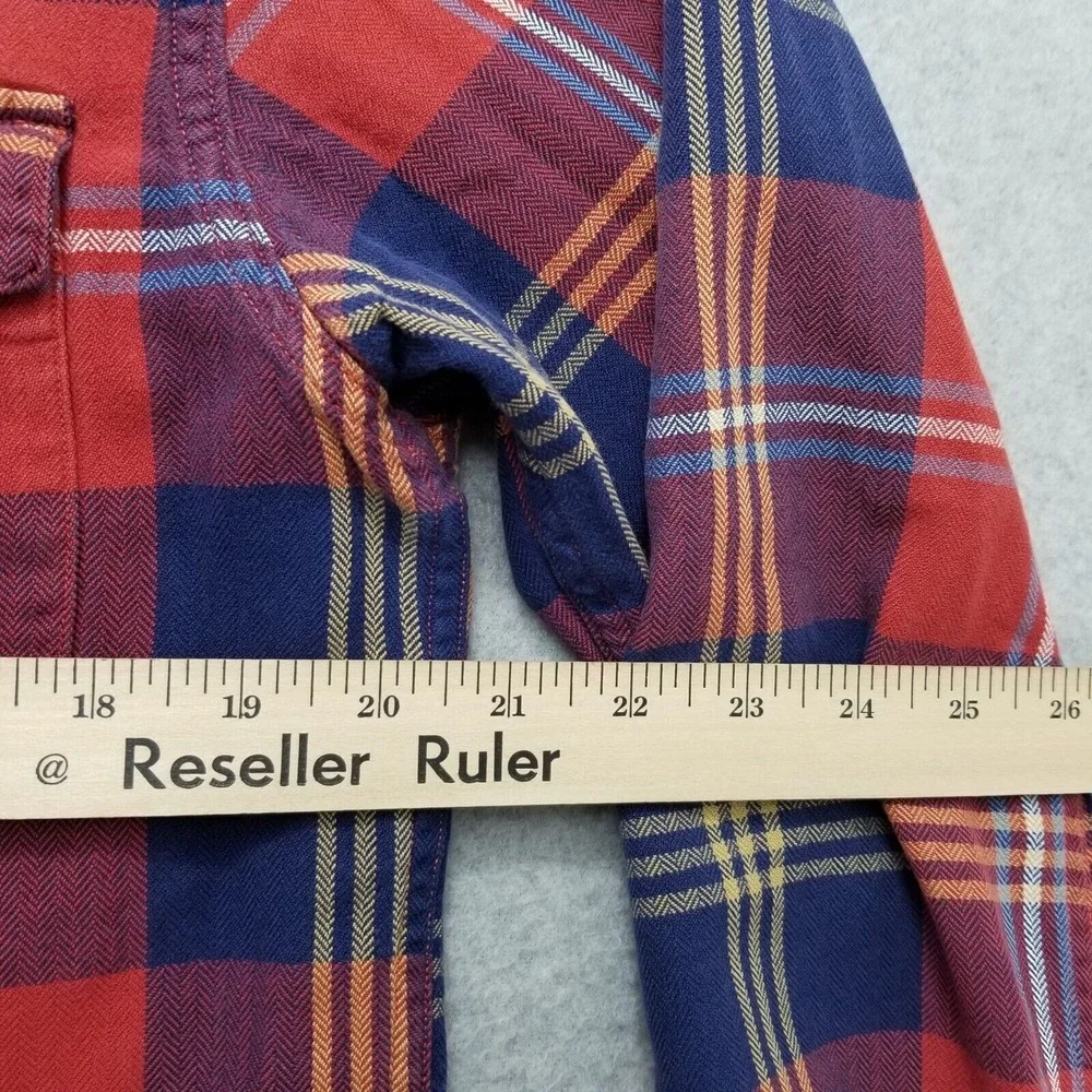 J Crew Shirt Mens Medium Red Button‎ Up Plaid Long Sleeve